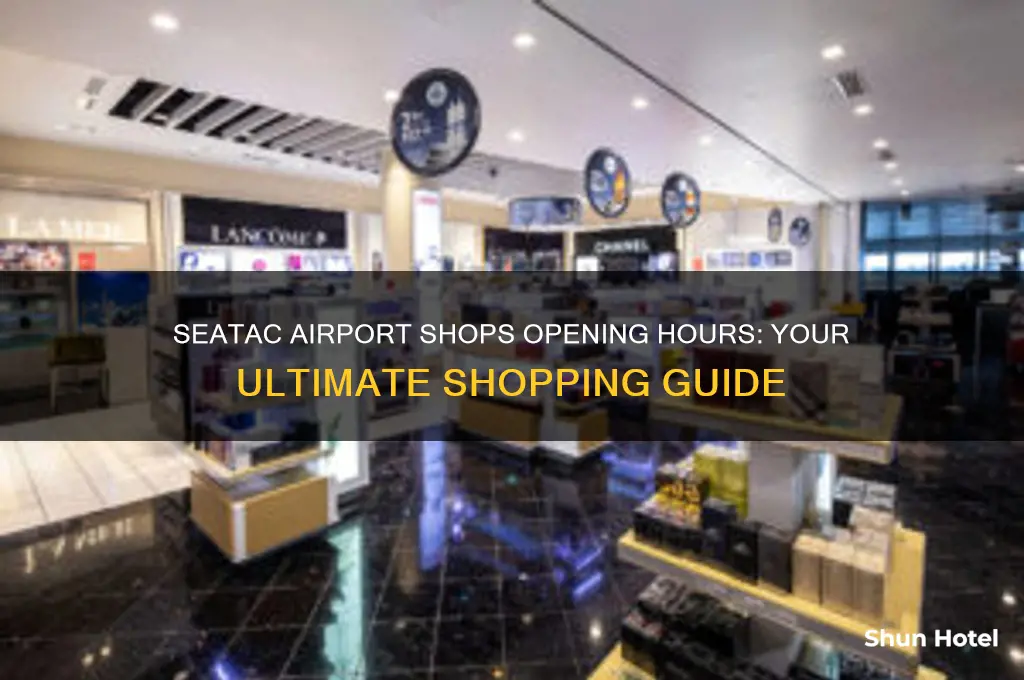 what time does seatac airport shops open