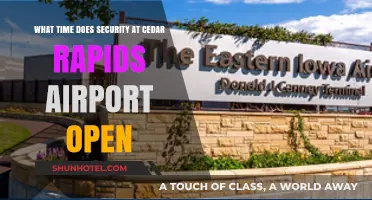 Cedar Rapids Airport Security Hours: When Does Screening Start?