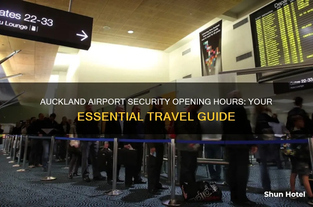 what time does security open at auckland airport