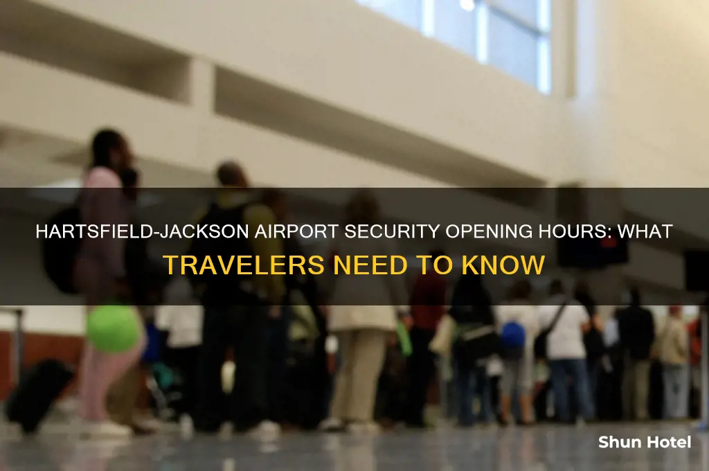 what time does security open at hartsfield jackson airport