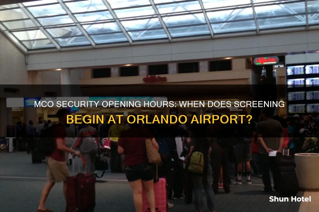 what time does security open at mco