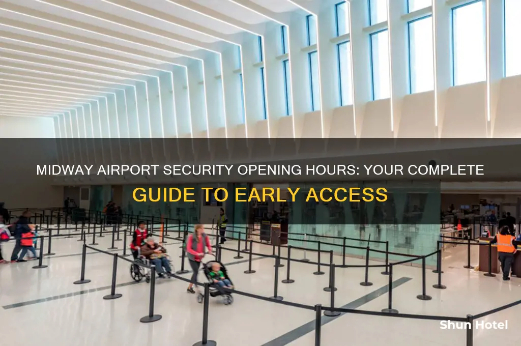 what time does security open at midway airport