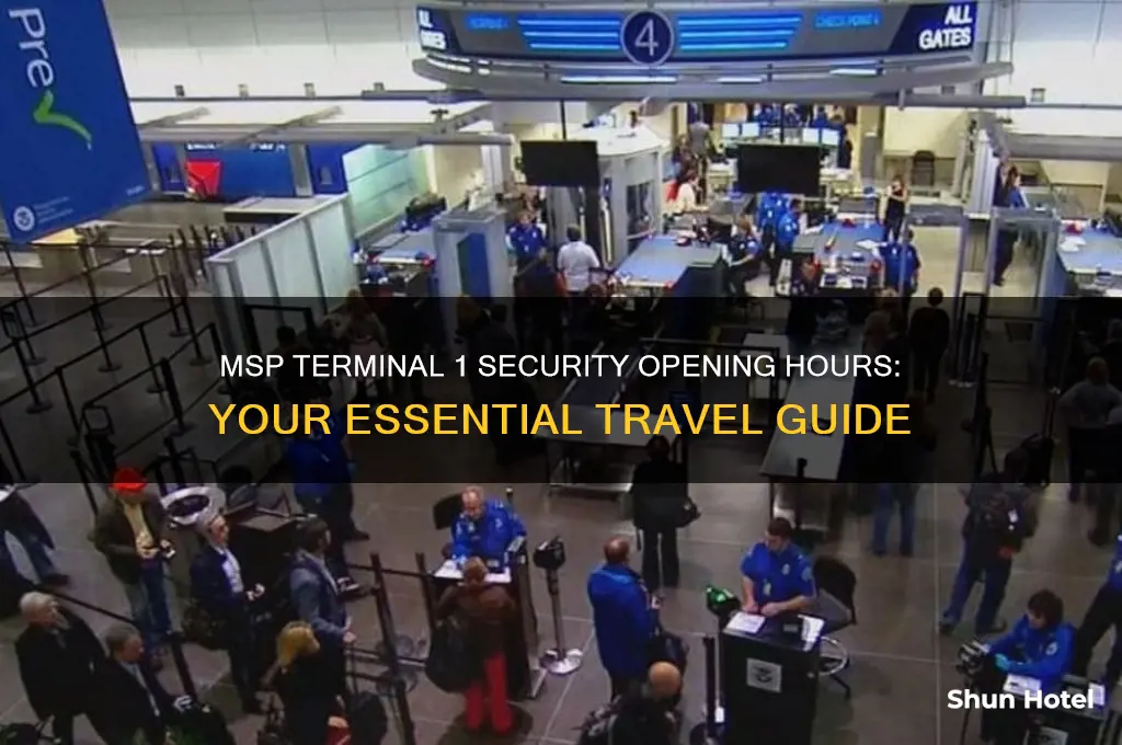 what time does security open at msp terminal 1