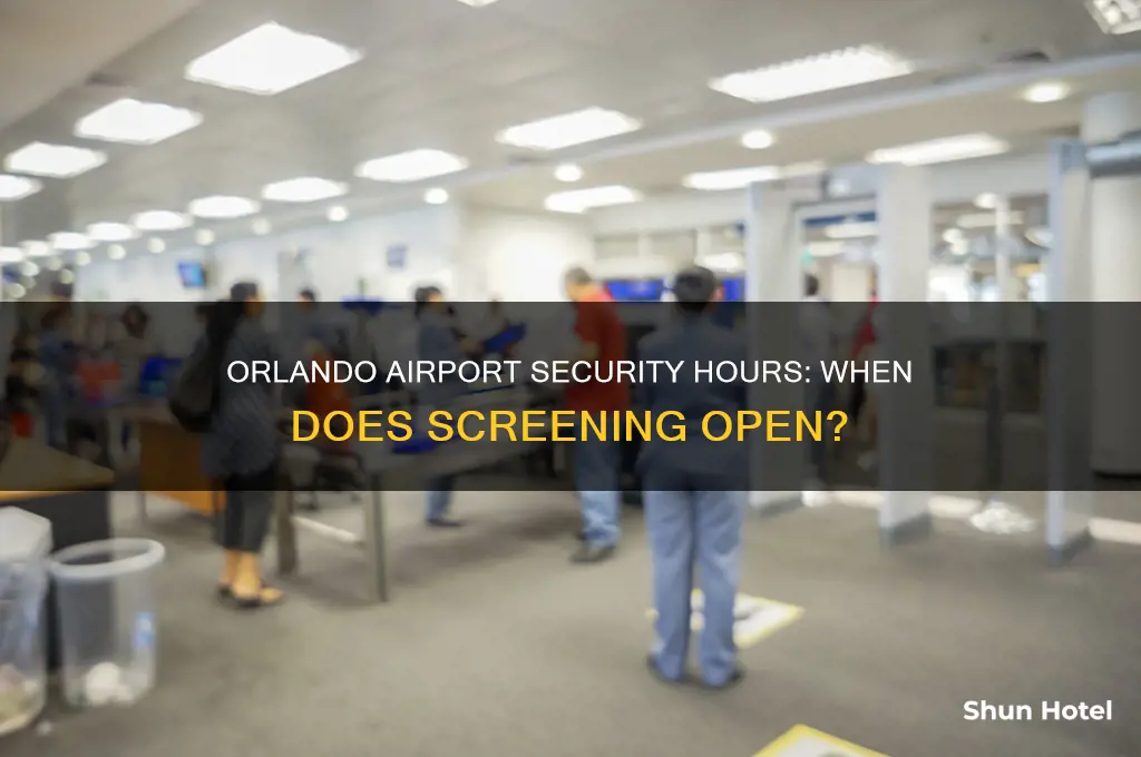 what time does security open at orlando airport
