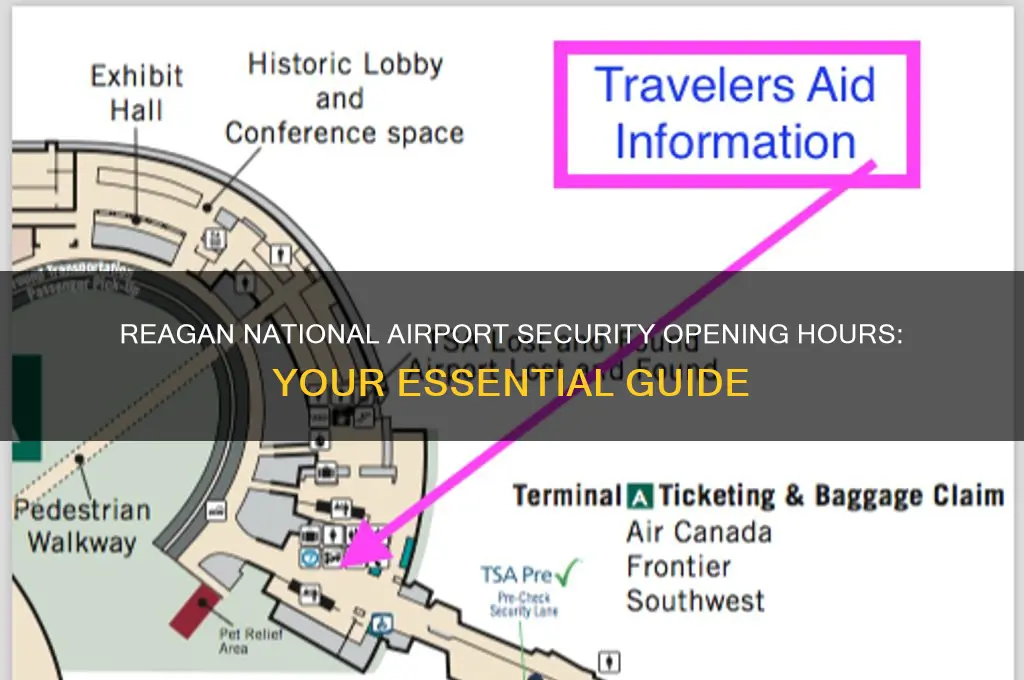 what time does security open at reagan national airport
