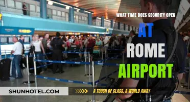 Rome Airport Security Opening Hours: Your Essential Travel Guide