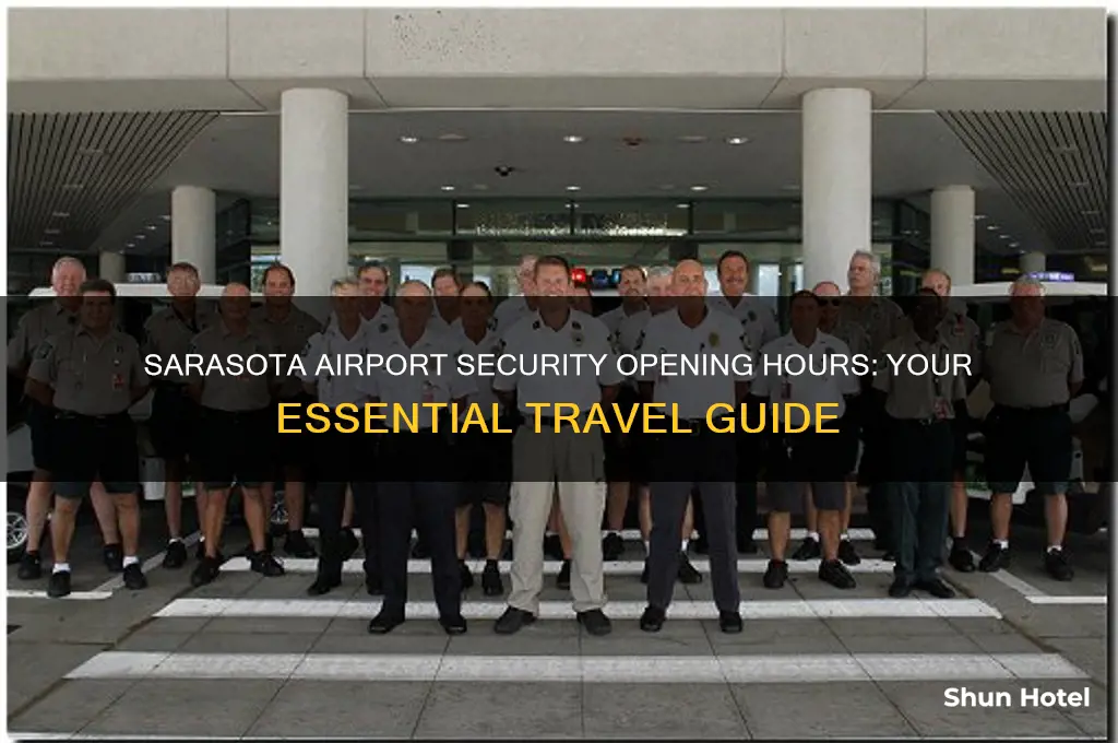 what time does security open at sarasota airport