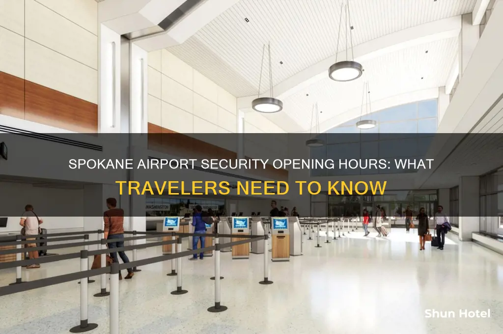 what time does security open at spokane airport