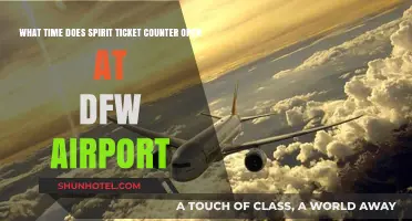 Spirit Airlines Ticket Counter Opening Hours at DFW Airport