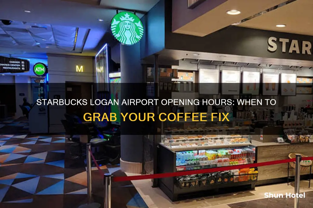 what time does starbucks open at logan airport