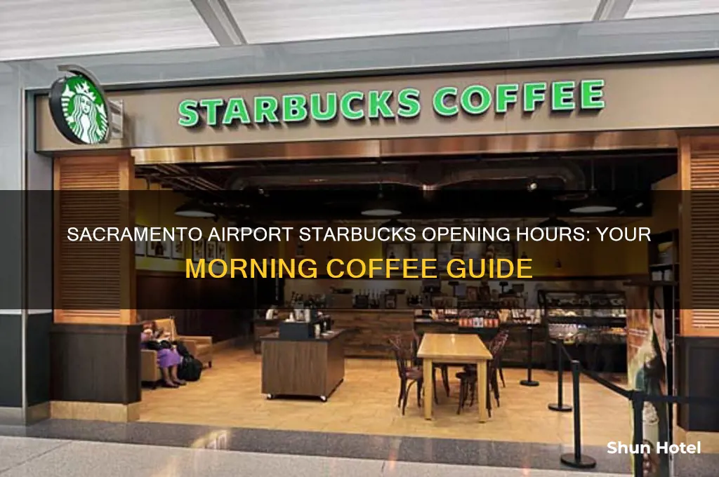 what time does starbucks open at sacramento airport
