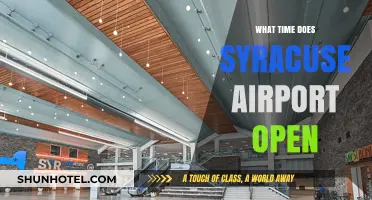Syracuse Airport Opening Hours: When Does It Start Operations?