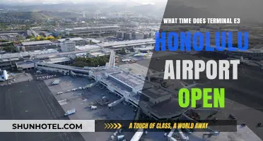 Terminal E3 Honolulu Airport Opening Hours: Your Essential Guide