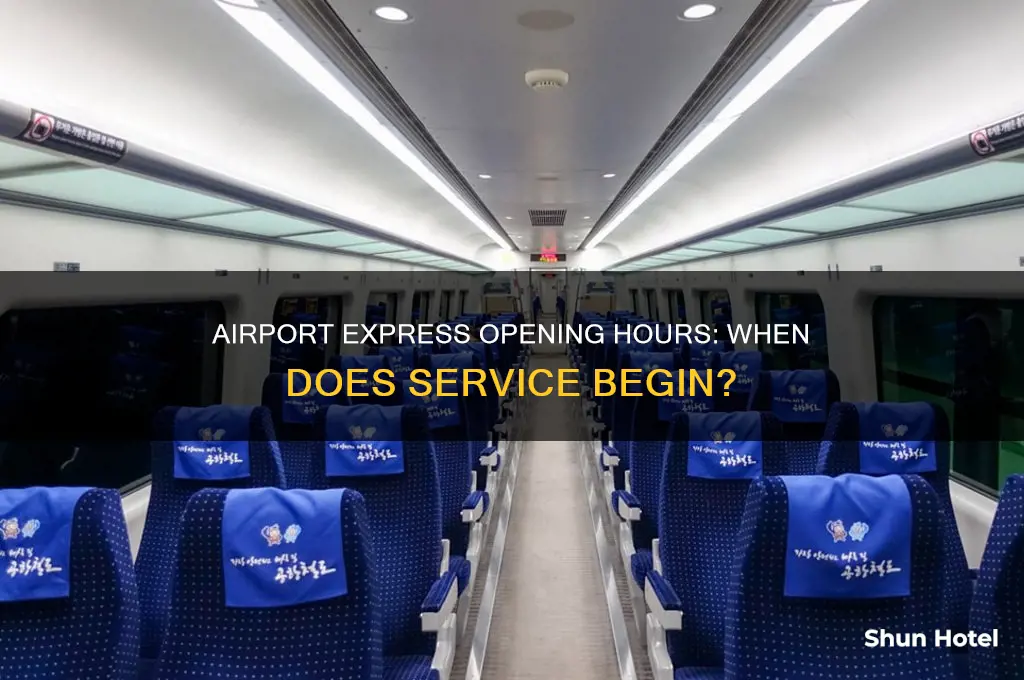 what time does the airport express open