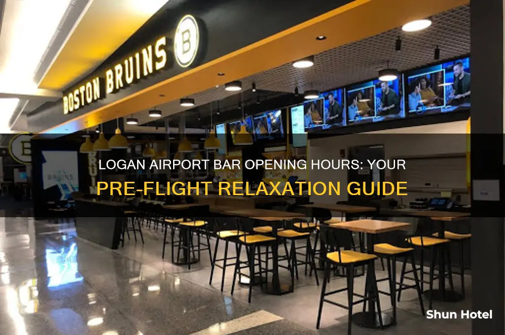 what time does the bar open at logan airport