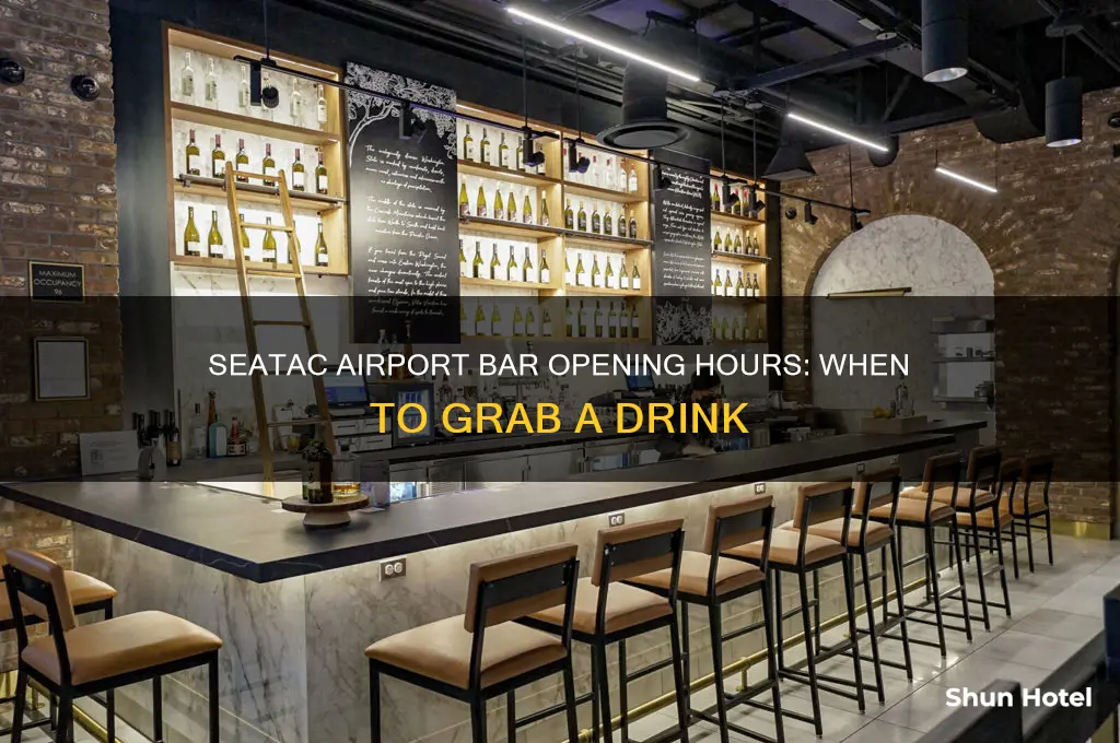 what time does the bars open at seatac airport