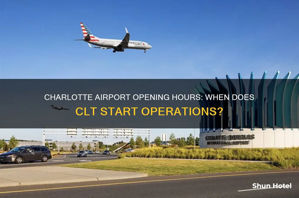 what time does the charlotte airport open