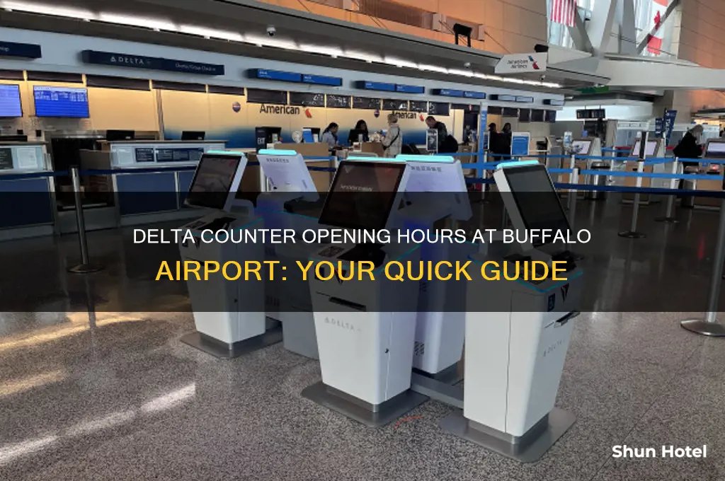 what time does the delta counter open at buffalo airport