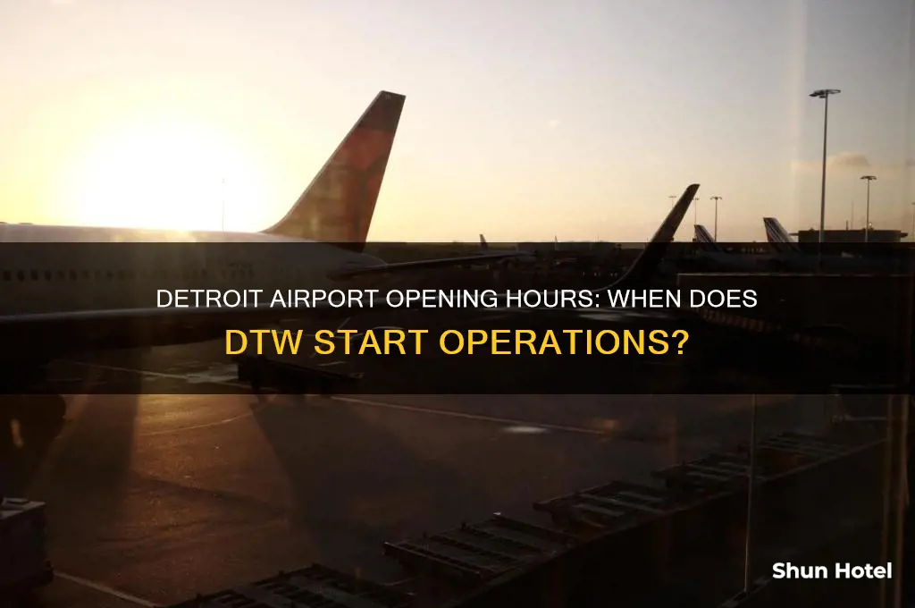 what time does the detroit airport open