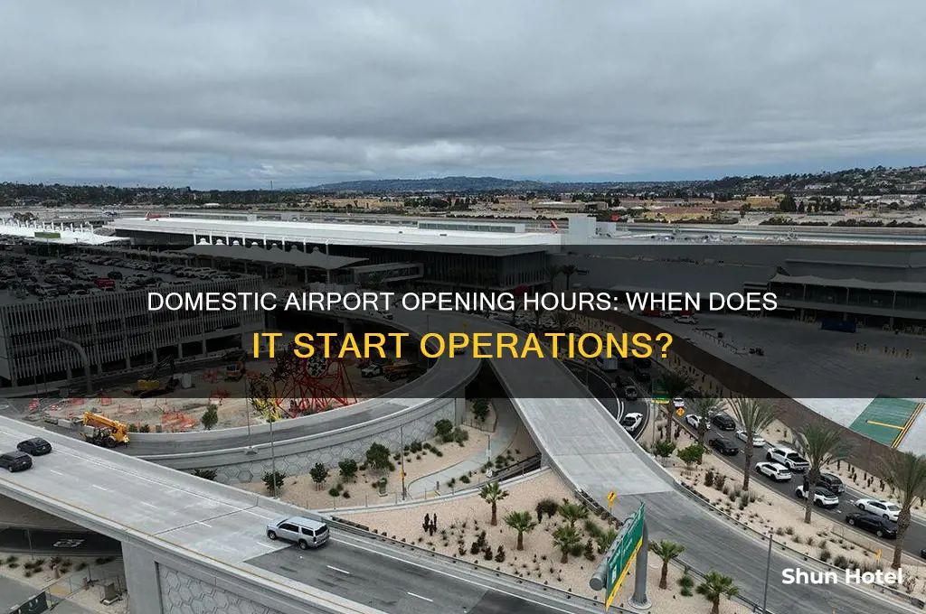 what time does the domestic airport open