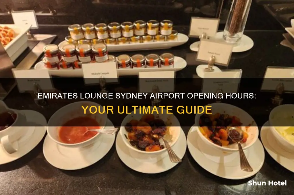 what time does the emirates lounge at sydney airport open
