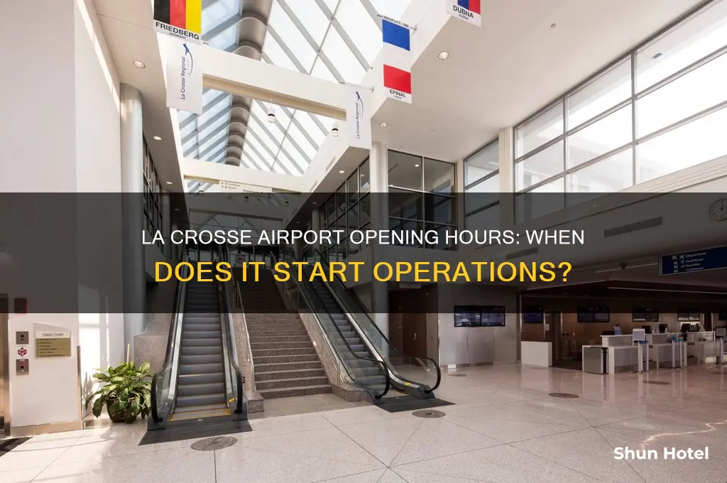what time does the la crosse airport open