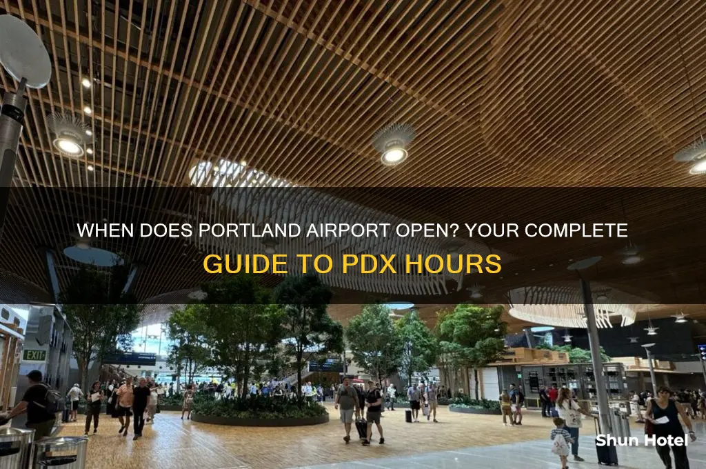 what time does the portland airport open