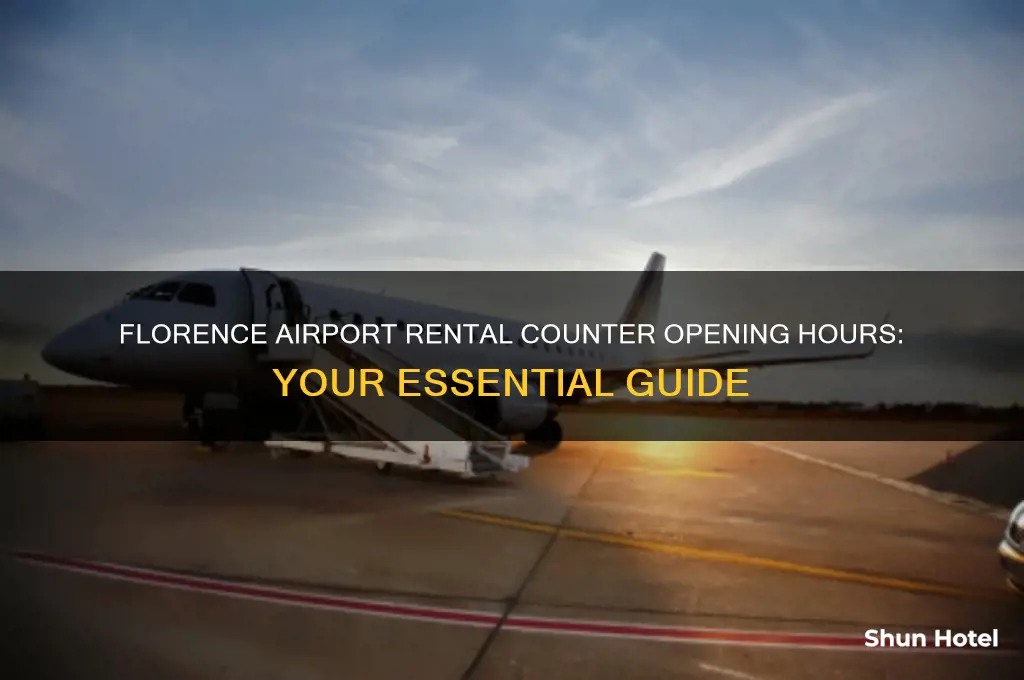 what time does the rental counter open at florence airport