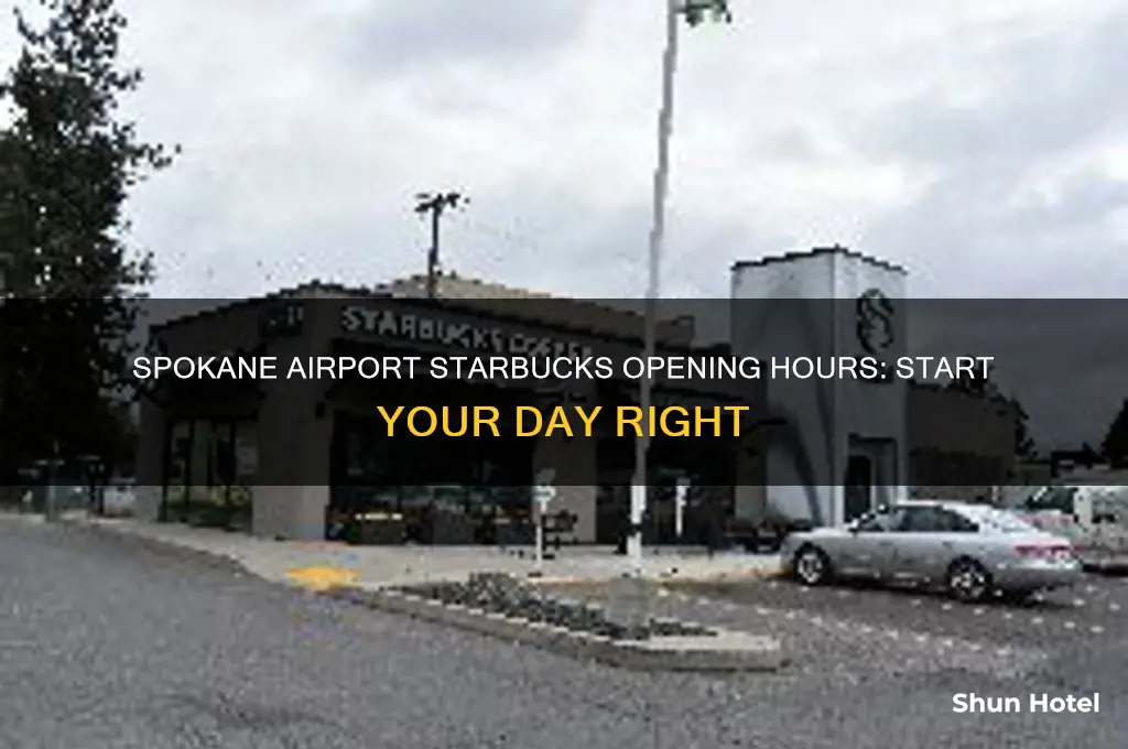 what time does the spokane airport starbucks open
