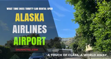 Thrifty Car Rental Opening Hours at Alaska Airlines Airport