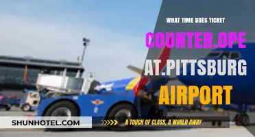 Pittsburgh International Airport Ticket Counter Opening Hours Guide