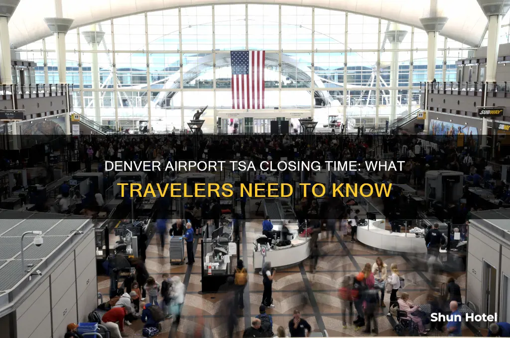 what time does tsa close at denver international airport