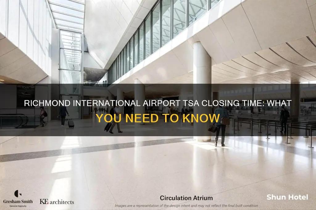what time does tsa close at richmond international airport