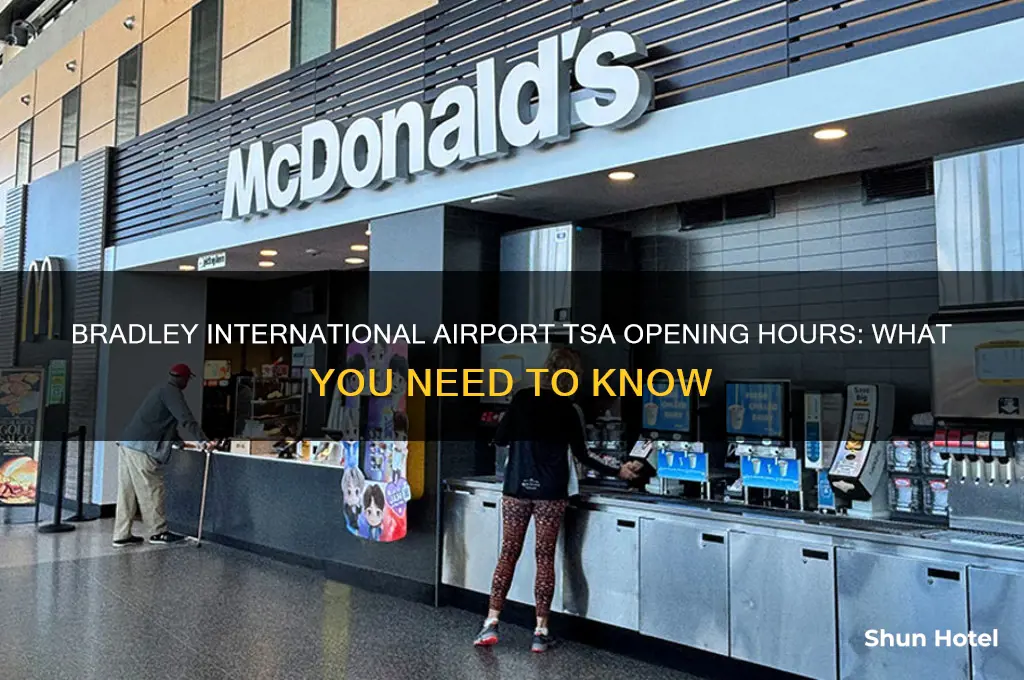 what time does tsa open at bradley international airport
