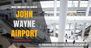 John Wayne Airport TSA Hours: When Does Security Open?