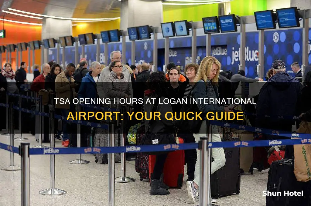 what time does tsa open at logan international airport