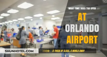 Orlando Airport TSA Hours: When Does Security Screening Begin?