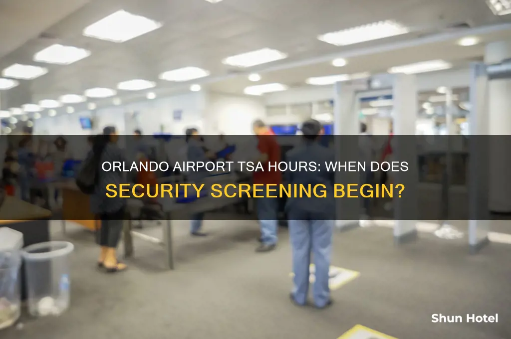 what time does tsa open at orlando airport