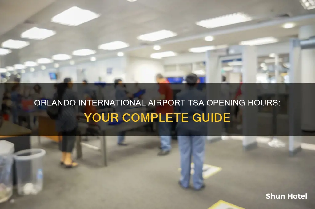 what time does tsa open at orlando international airport