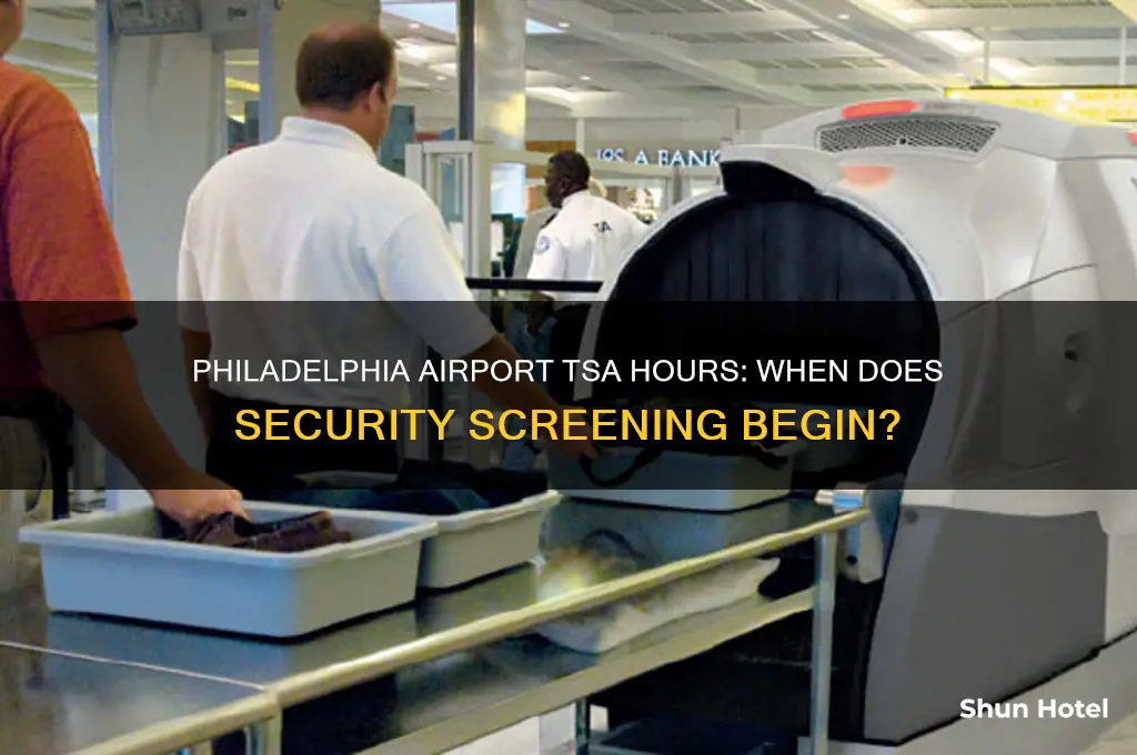 what time does tsa open at philadelphia airport