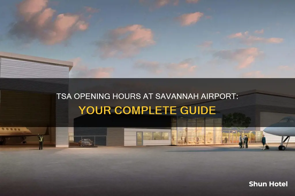 what time does tsa open at savannah airport