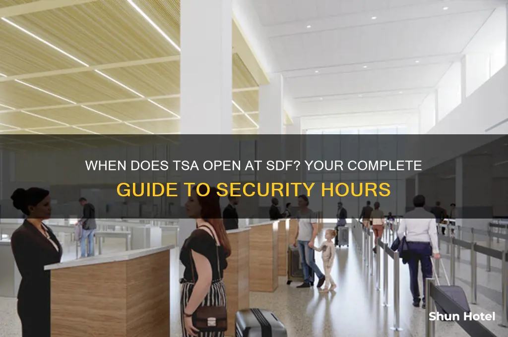 what time does tsa open at sdf