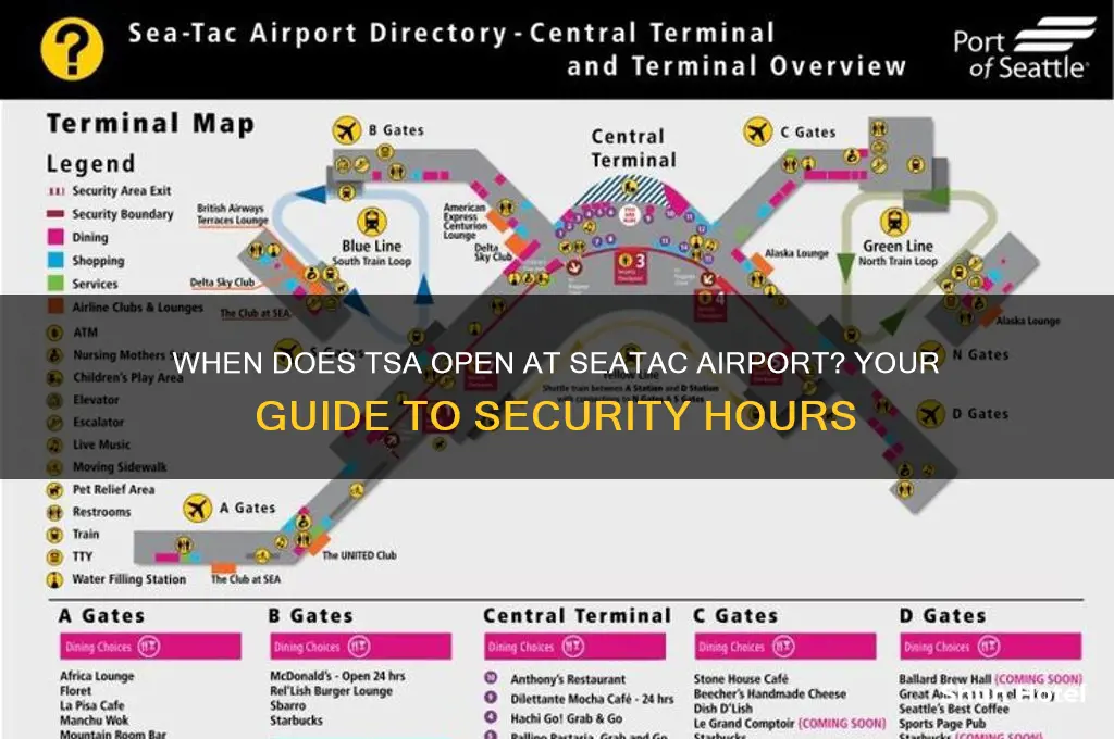 what time does tsa open at seatac airport
