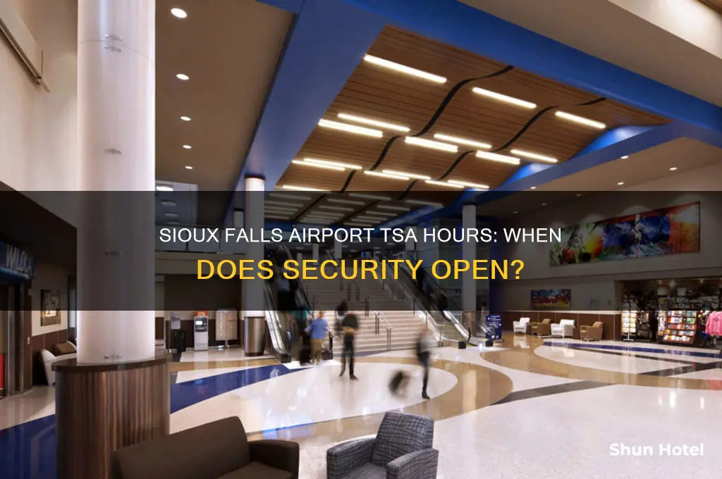 what time does tsa open at sioux falls airport