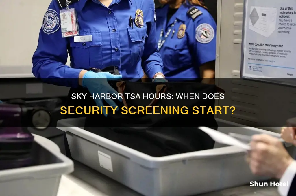 what time does tsa open at sky harbor airport