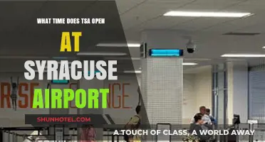 Syracuse Airport TSA Hours: When Does Security Screening Begin?