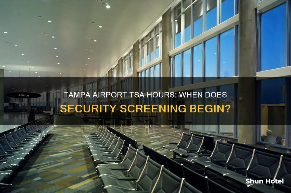 what time does tsa open at tampa airport