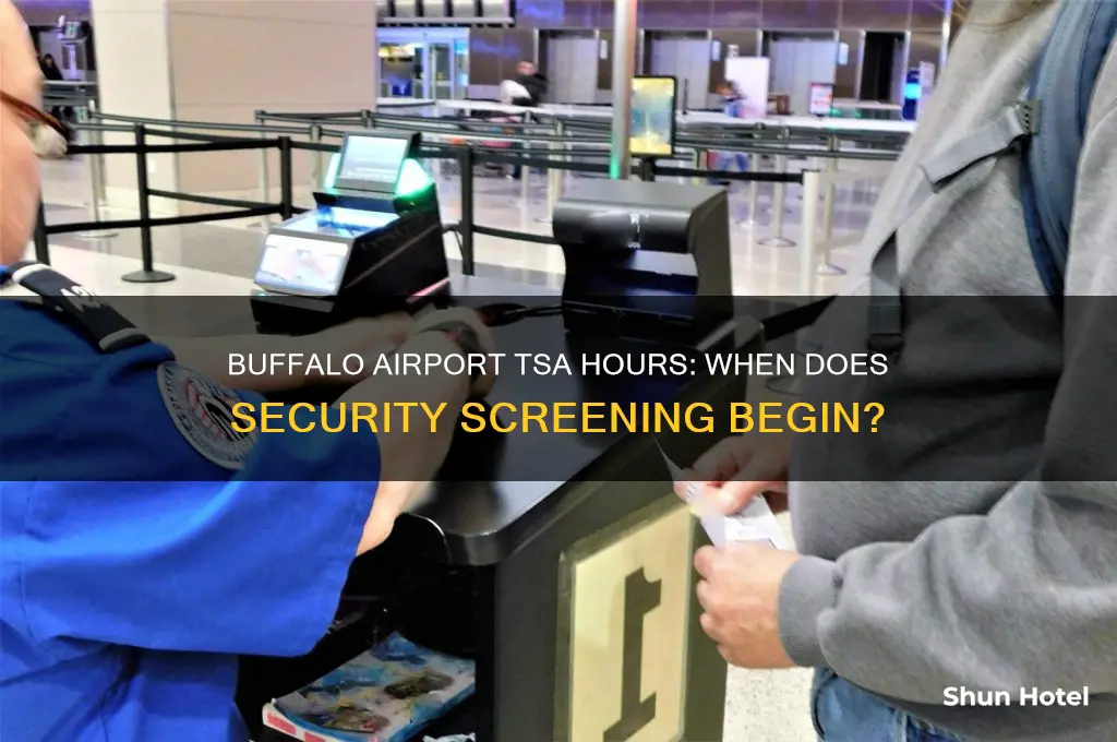 what time does tsa open buffalo airport