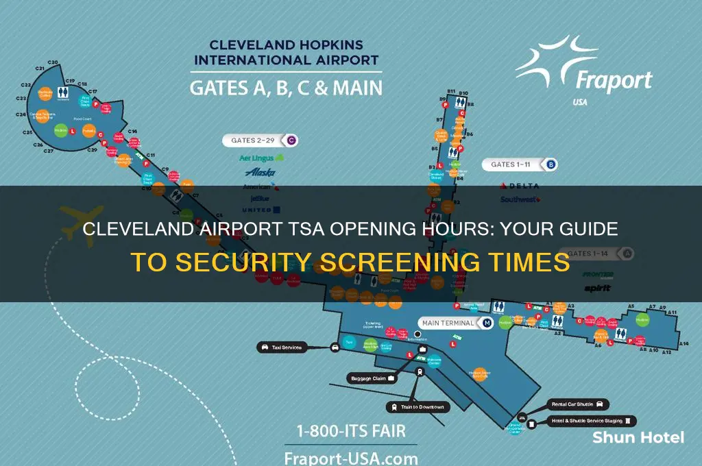 what time does tsa open cleveland airport