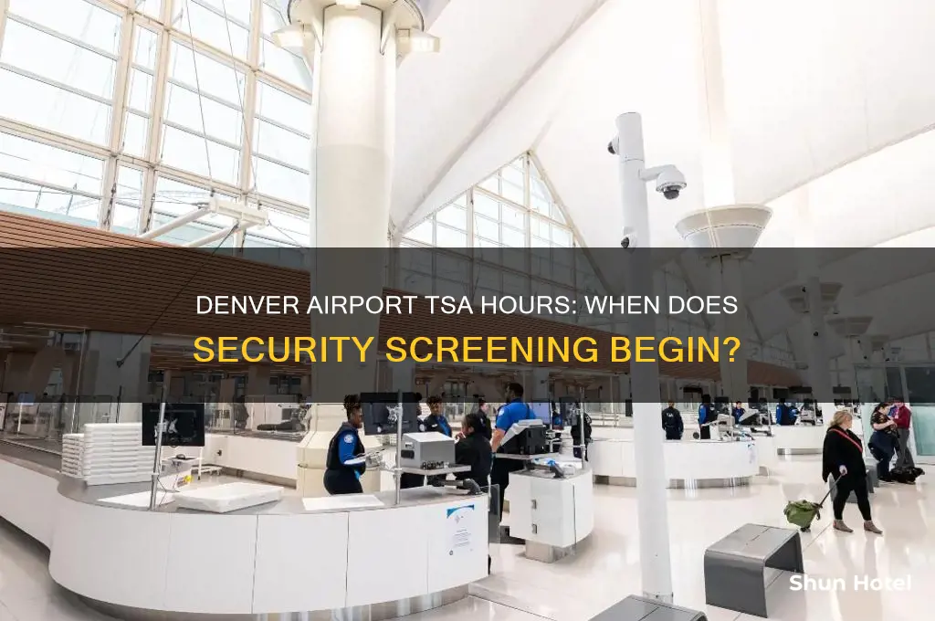 what time does tsa open denver airport